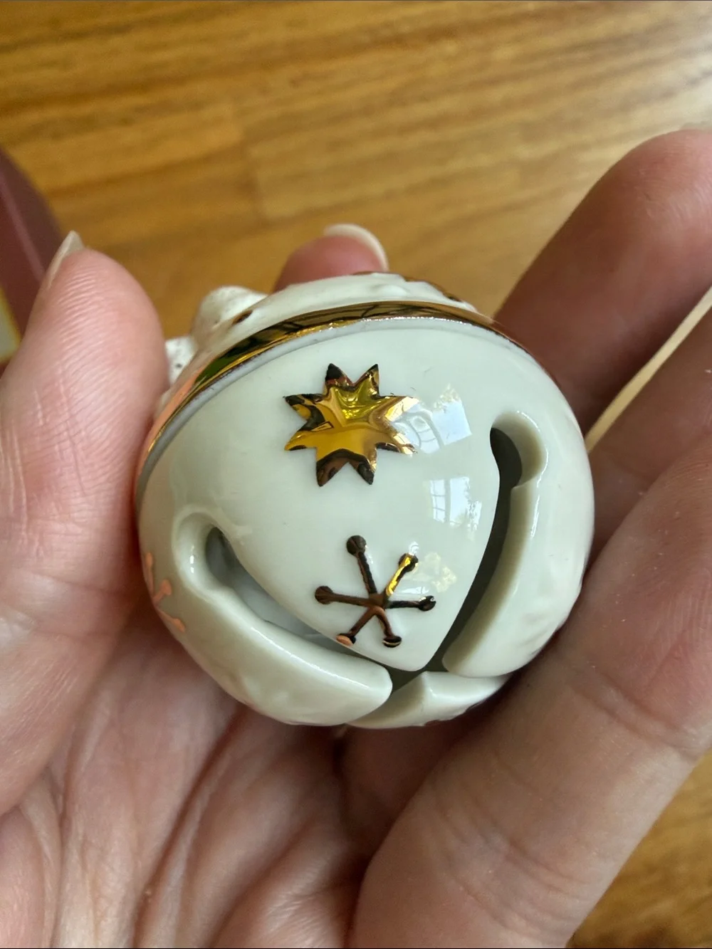 Lenox Just Jingles Bow Bell Jingle Bell Ornament with Gold Accents new in box